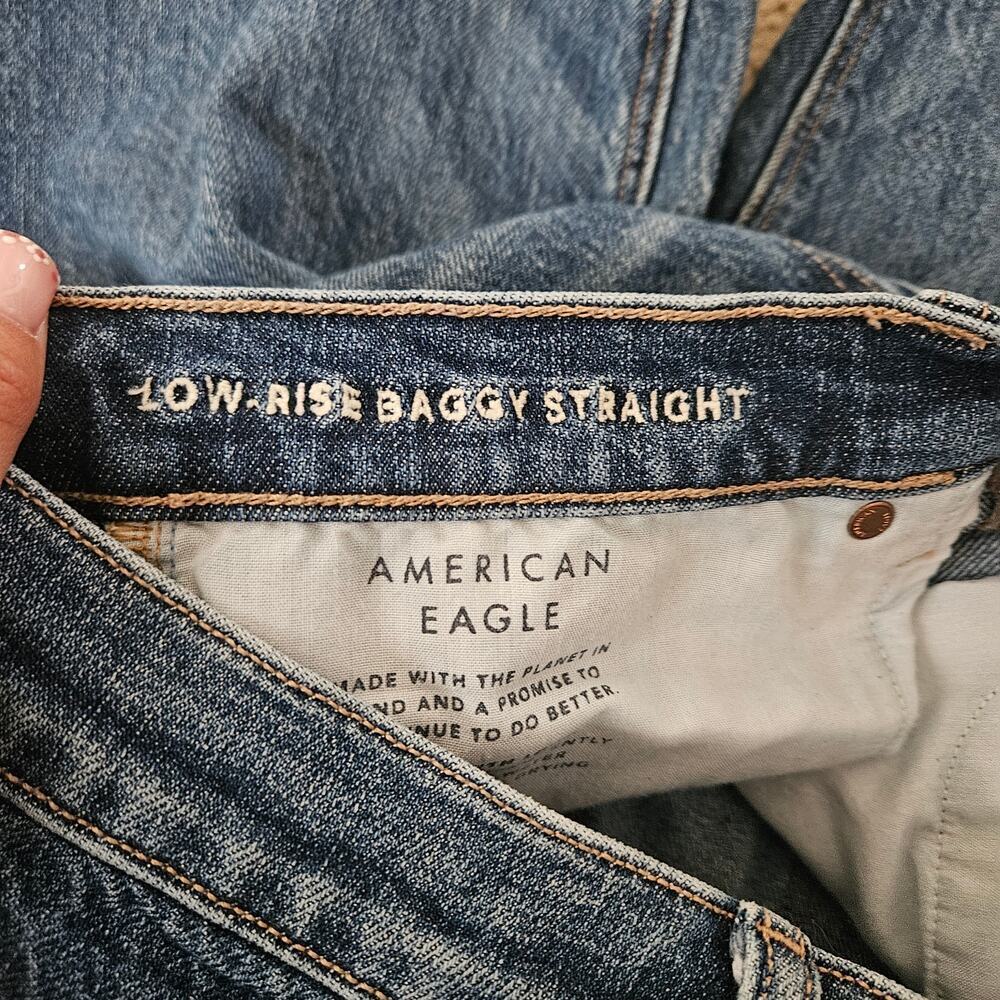 American eagle AE Low-Rise Baggy Straight Jean 6S - Picture 4 of 10